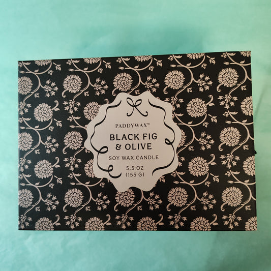 Cherie 5.5oz/155g Ceramic Dish Candle - Black-Black Fig & Olive