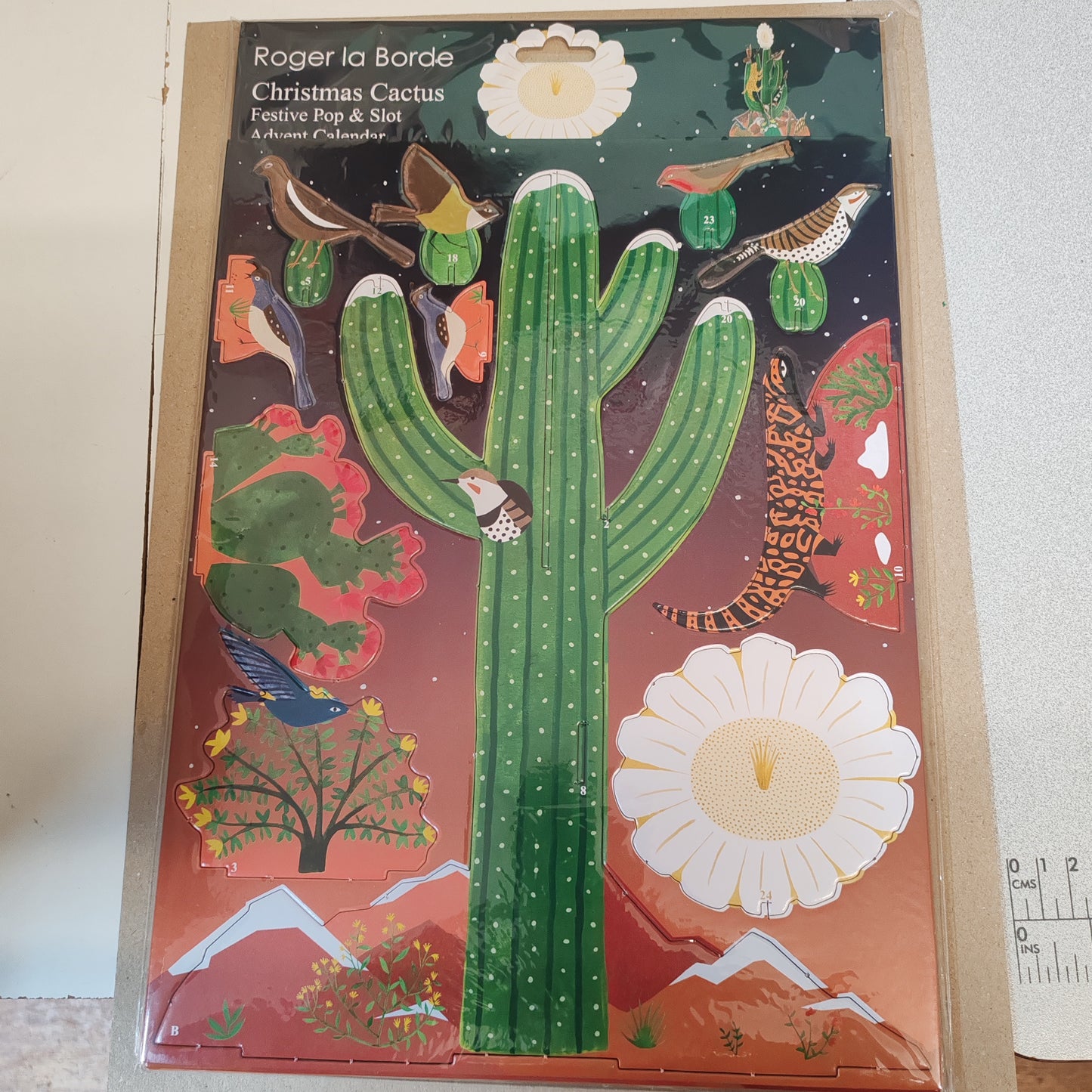 Pop, slot and build Christmas cactus advent calendar