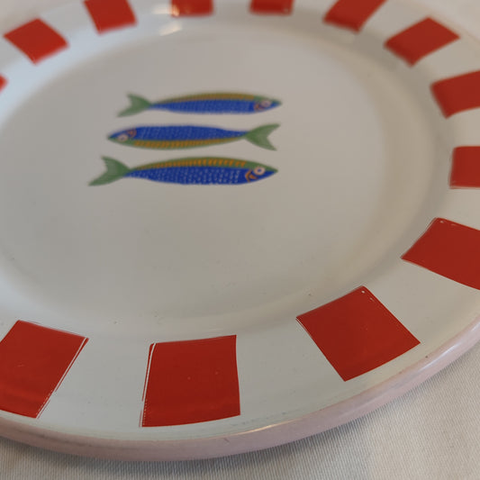 Bon Appetit sardines small enamel plate