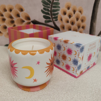 Adopo sun ceramic candle