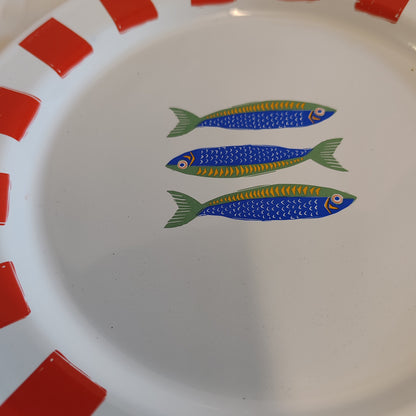 Bon Appetit sardines small enamel plate