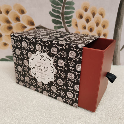 Cherie 5.5oz/155g Ceramic Dish Candle - Black-Black Fig & Olive