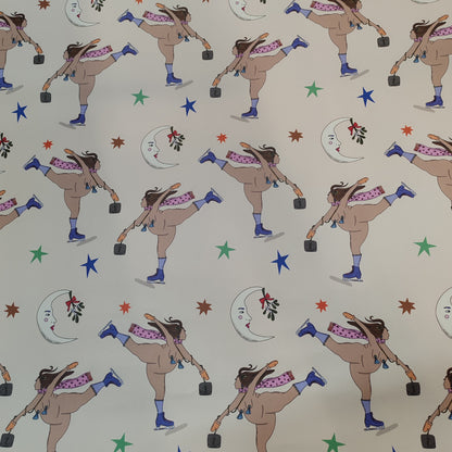 Skater girl Christmas wrap