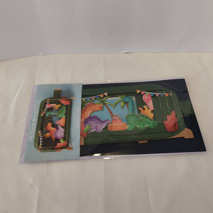 Dinosaur pop up greeting card