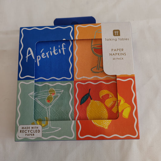 Bon Appetit apertif paper cocktail napkins