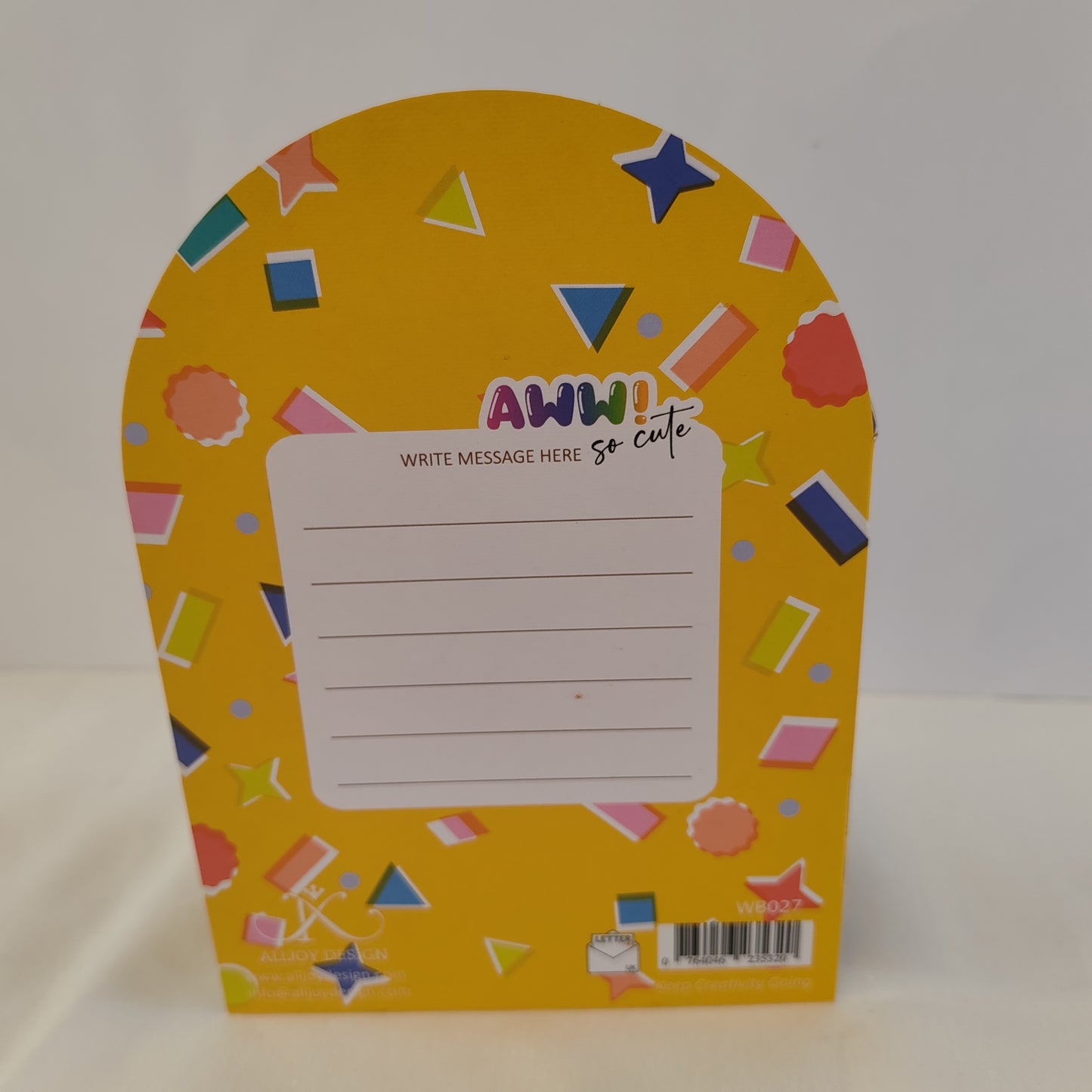 Googly eyes no 8 greeting card